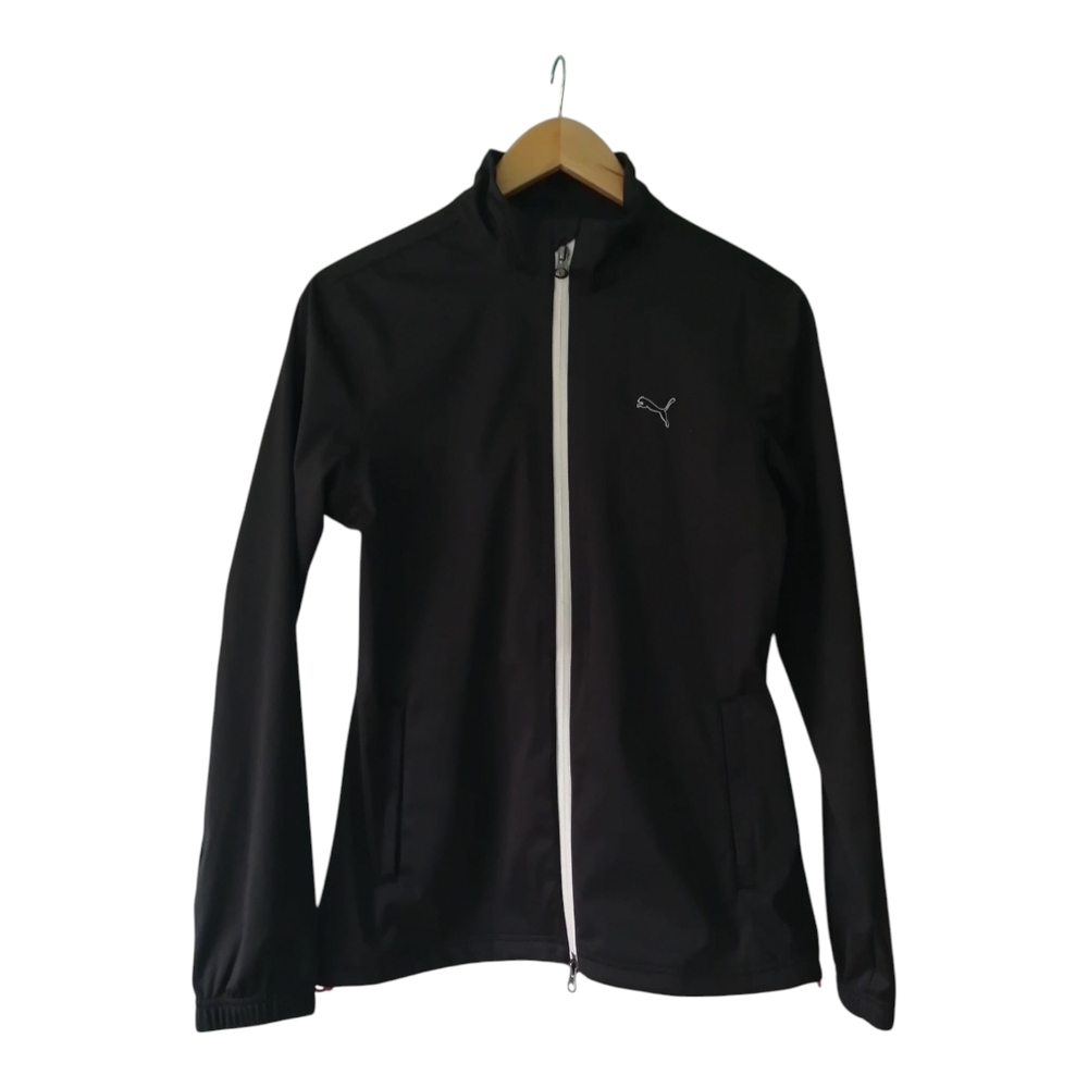 Puma Women's Black and White Bomber Jacket